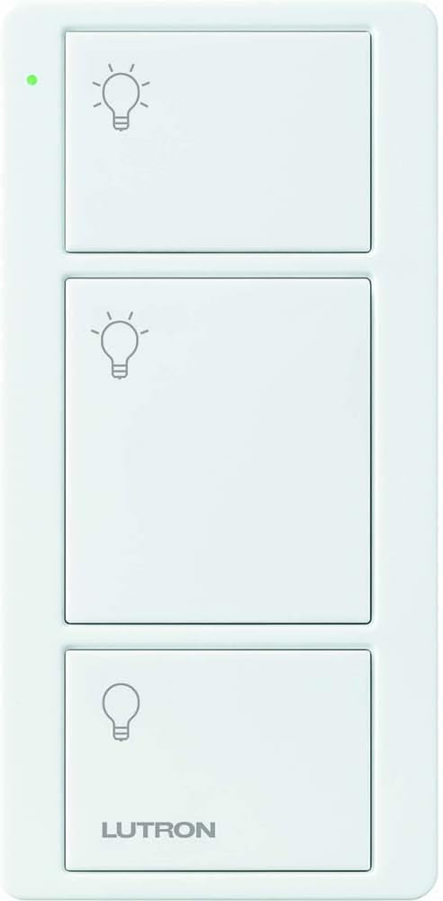 Lutron Pico 3 Button Remote Control (Light Icon) | PJ2-3B-GXX-L01