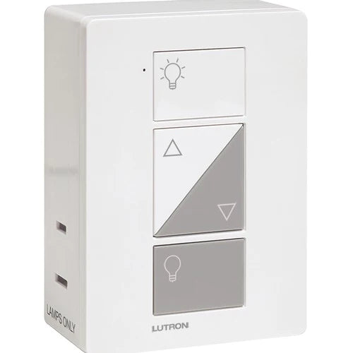 Package: Caseta Plug-In Lamp Dimmer, Pico Wireless 3-Button Remote Control, and Smart Bridge with HomeKit Technology (White) | P-BDG-PKG1P-C