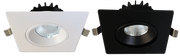 4" Square Venus Adjustable Recessed 12W LED Dim-to-Warm | AD-LED-4-S12W