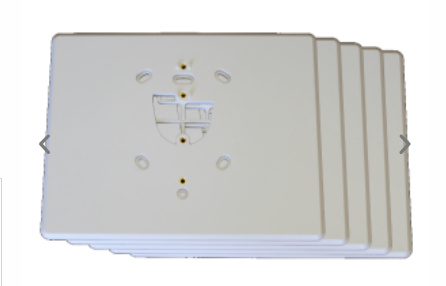 Wall mounting plate for LED Keypad (RE663) and Touchpad (RE667) (5-Pack) | CP-WALLPLATE-5
