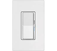 Product Display Visual of the SKU: DVRF-6L-WH for Marketing of theLutron Caseta Diva In-Wall Smart Dimmer Switch | DVRF-6L-XX