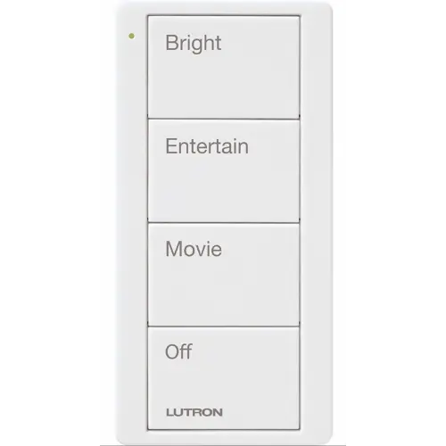 Pico 4 Button Scene Keypad (Family Room Text) | PJ2-4B-GXX-P01