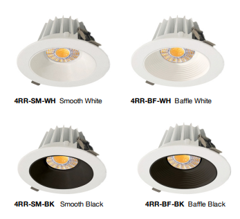Lotus 4" Round Recessed Economy LED 15W 3CCT | JXL-COB04-R15W-CCT-4RR-SM-WH
