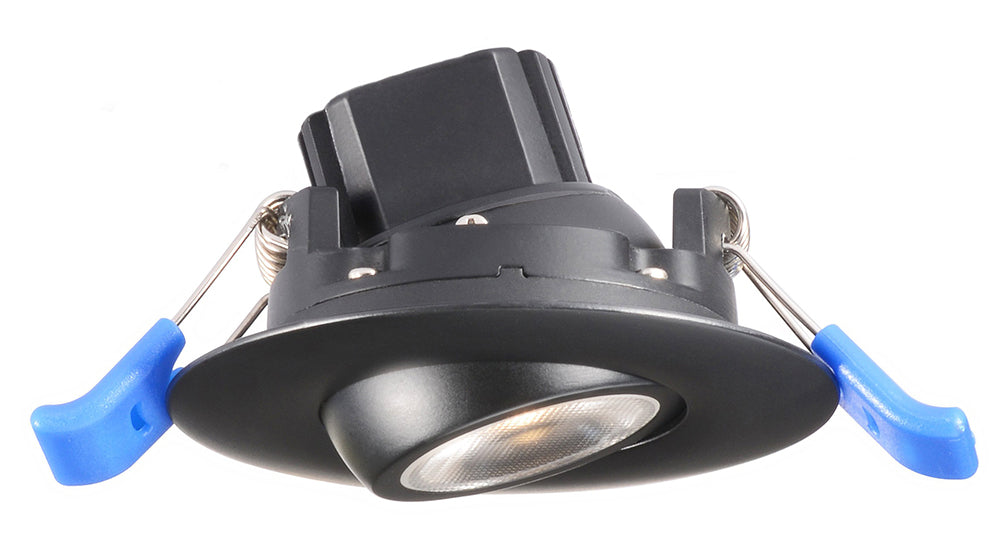 2" 24V DC Input Round Eyeball Gimbal with 20° Tilt & 360° Rotation 5W Not Dimmable 120V 24° Beam CRI 90+ Wet Type IC Air-Tight