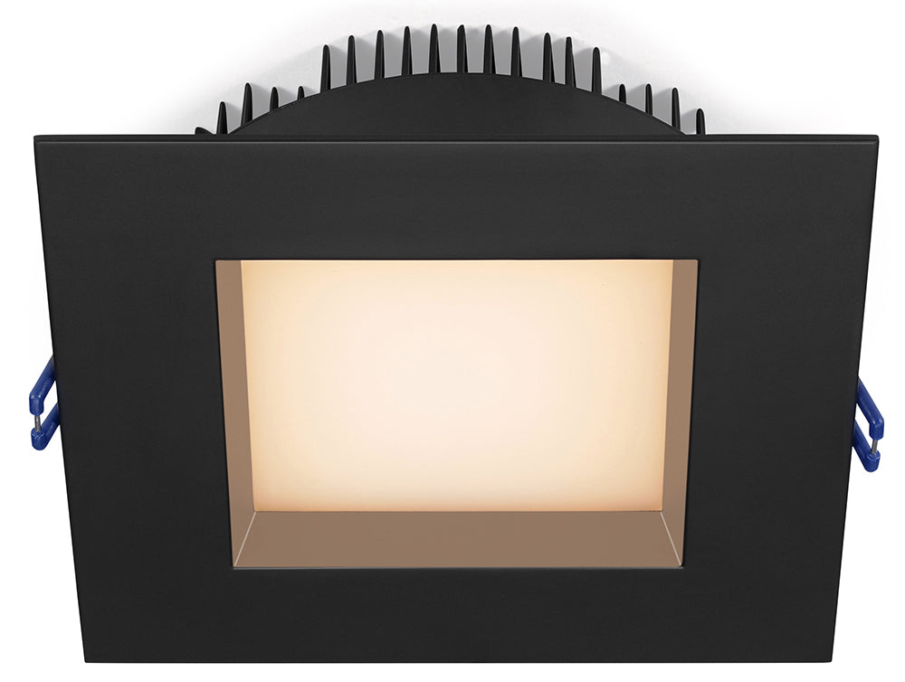 6" Square Regressed Plenum Rated 18W 120V 95° CRI 90+ Wet Type IC Air-Tight