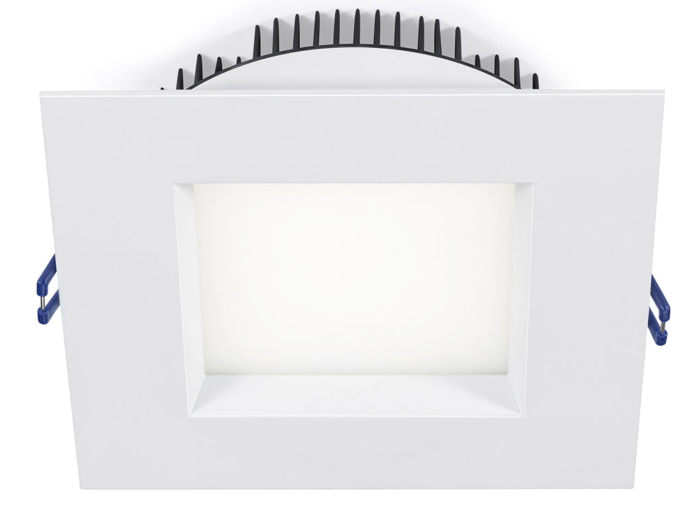 6" Square Regressed Plenum Rated 18W 120V 95° CRI 90+ Wet Type IC Air-Tight