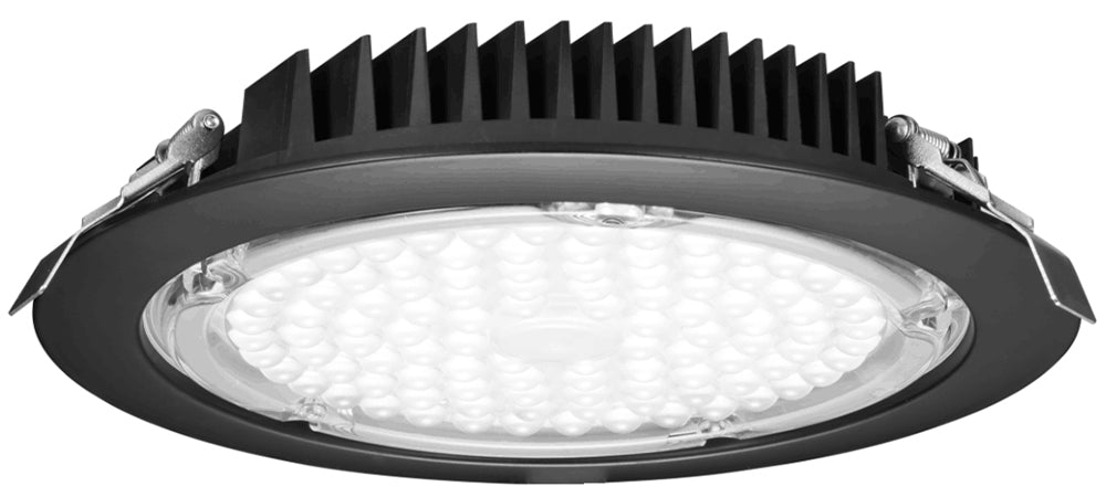 8" Round Commercial 40W 120-277V 45° Dimmable 0-10V Wet IP65 Type IC Air-Tight CRI 80 Energy Star