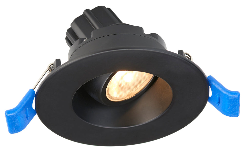 2" Round/Square Regressed Gimbal with 20° Tilt & 360° Rotation 5W 120V 24° Beam CRI 90+ Wet Type IC Air-Tight
