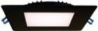 6" Slim Square Original Series 14W 120V 110° CRI 80 Wet Type IC Air-Tight