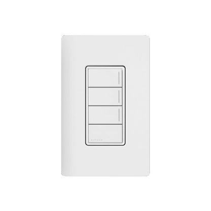 Product Display Visual of the SKU: RRST-W4B-WH for Marketing of theLutron RadioRA3 4-Button Sunnata Keypad | RRST-W4B-XX