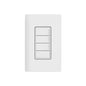 Product Display Visual of the SKU: RRST-W4B-WH for Marketing of theLutron RadioRA3 4-Button Sunnata Keypad | RRST-W4B-XX