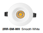 Lotus EOL - 2" Recessed Economy LED Round and Square 8W 3CCT | JXL-COB02-S08W-CCT-2SR-SM-WH