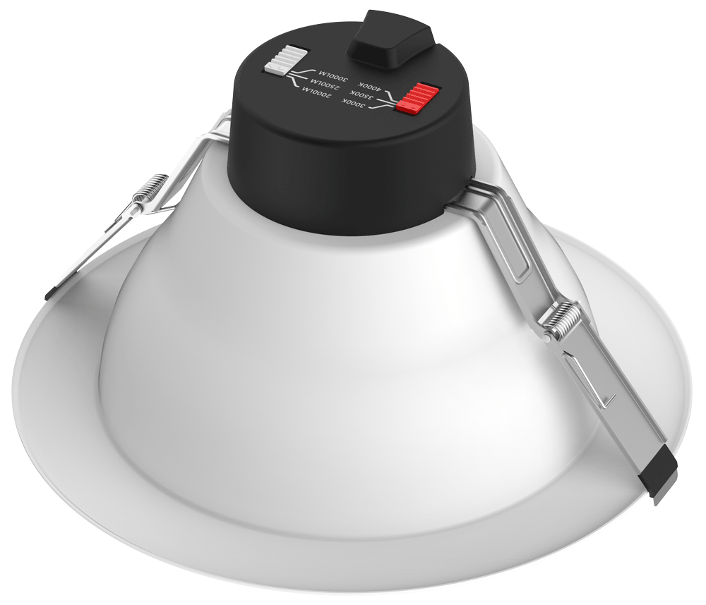 10" Round Commercial 3CCT 3 Power Levels | TP120-347-RT9.5-C-DIM-G1-ES