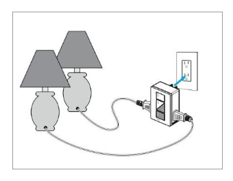 Product Display Visual of the SKU: PD-3PCL-WH-C for Marketing of theLutron Caseta Plug-In Lamp Dimmer | PD-3PCL-WH-C