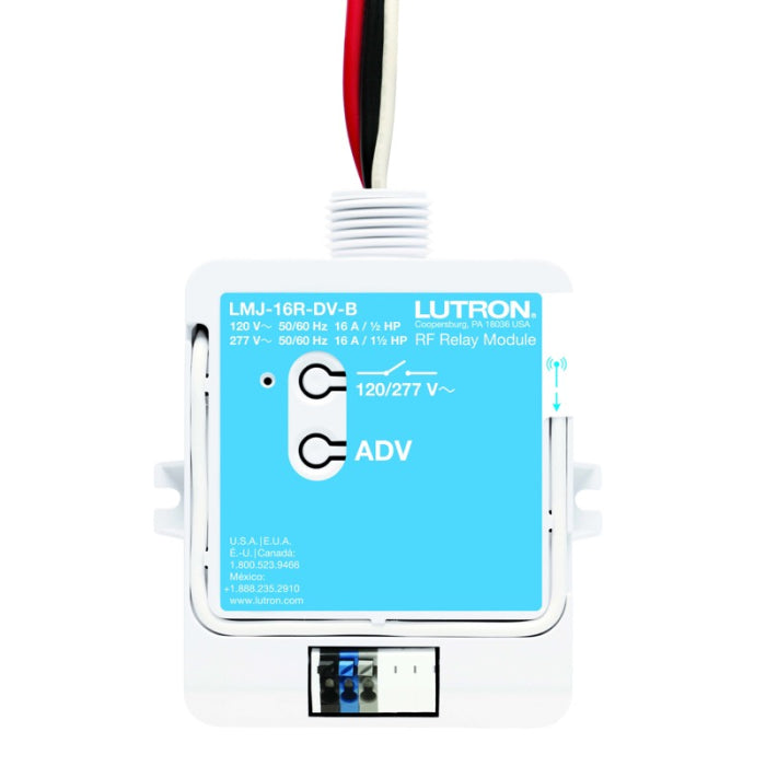 Lutron RF Relay Module with Softswitch | LMJ-16R-DV-B