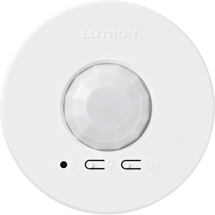 Product Display Visual of the SKU: LRF2-VCR2B-P-WH for Marketing of theLutron Radio Powr Savr Wireless Vacancy Ceiling-Mount Sensor | LRF2-VCR2B-P-WH