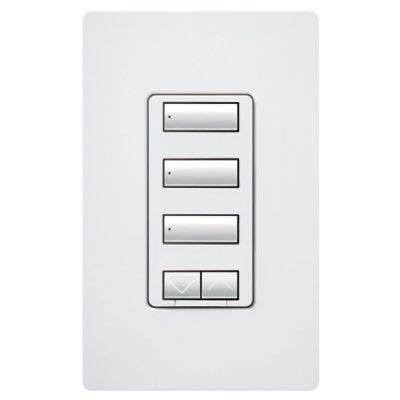 Product Display Visual of the SKU: RRD-HN3BSRL-WH for Marketing of theLutron RadioRA 2 CL Hybrid Keypads | RRD-HN3BSRL-XX