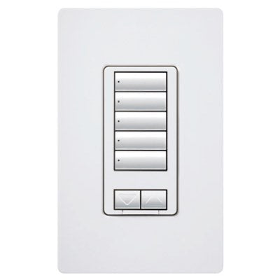 Product Display Visual of the SKU: RRD-HN5BRL-WH for Marketing of theLutron RadioRA 2 CL Hybrid Keypads | RRD-HN5BRL-XX
