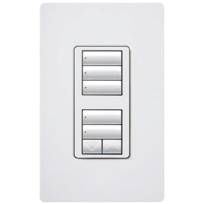 RadioRA 2 Wall-mount Designer Keypads (Dual group with 1 Raise/Lower) | RRD-W1RLD-XX