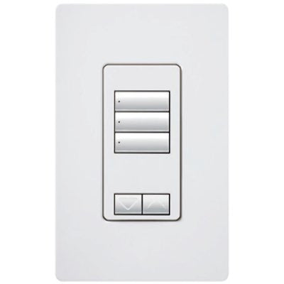 RadioRA 2 Wall-mount Designer Keypads (3 Button with Raise/Lower) | RRD-W3BRL-XX