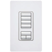 RadioRA 2 Wall-mount Designer Keypads (4 Scene with Raise/Lower Keypad) | RRD-W4S-XX