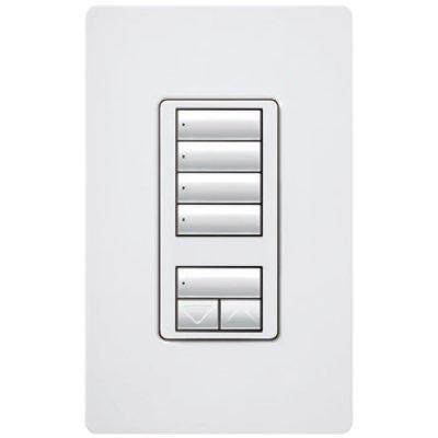 Lutron RadioRA 2 Wall-mount Designer Keypads (4 Scene with Raise/Lower Keypad) | RRD-W4S-XX