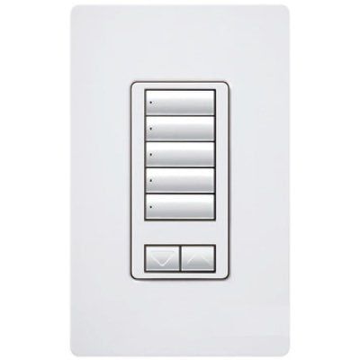 Lutron RadioRA 2 Wall-mount Designer Keypads (5-button keypad with raise/lower) | RRD-W5BRL-XX