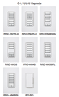 Lutron RadioRA 2 CL Hybrid Keypads | RRD-HN3BSRL-XX