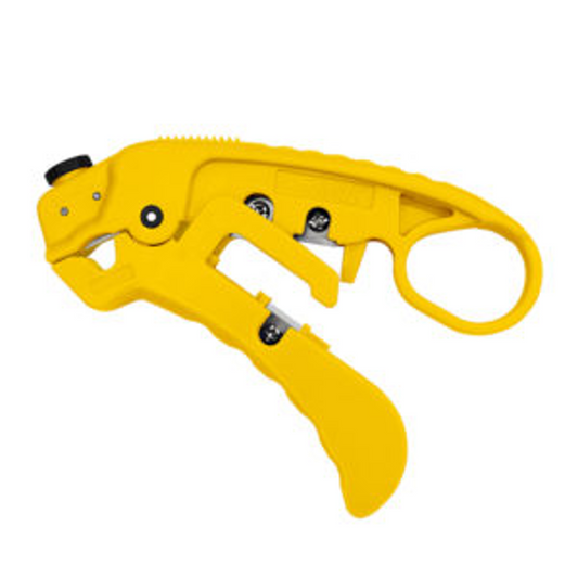 Adjustable Cat7a/6a/6/5e UTP/STP Stripper - Yellow | S45-S01YL